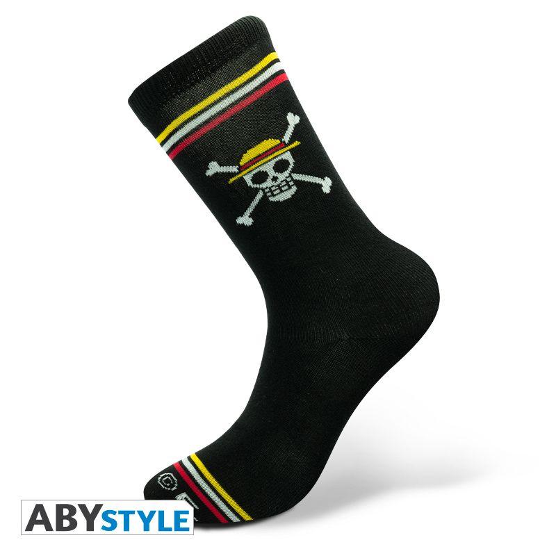 Beispielinhalt (Bild) ONE PIECE - Socks - Black - Skull