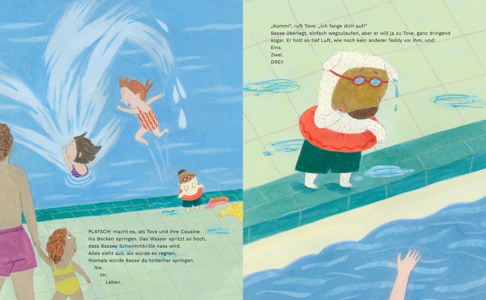Beispielinhalt (Bild) Teddy geht schwimmen