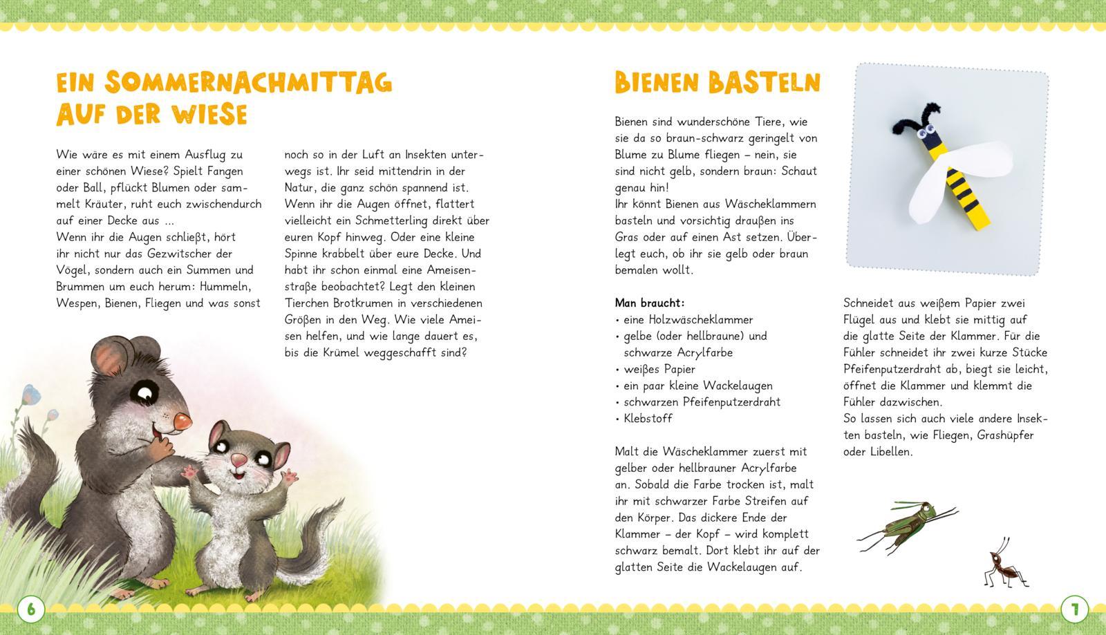 Beispielinhalt (Bild) Der kleine Siebenschläfer: Das machen wir im Sommer!