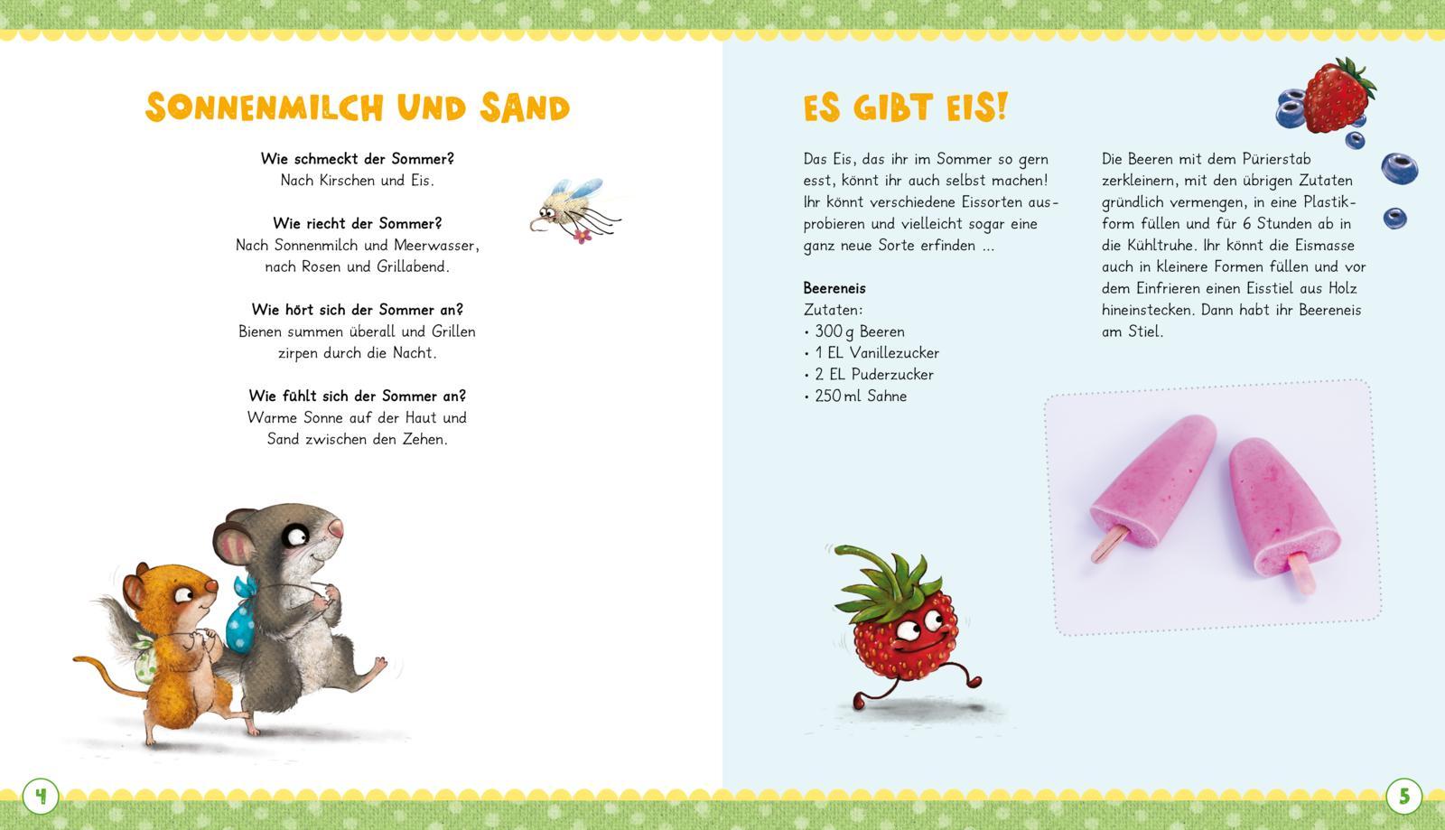 Beispielinhalt (Bild) Der kleine Siebenschläfer: Das machen wir im Sommer!