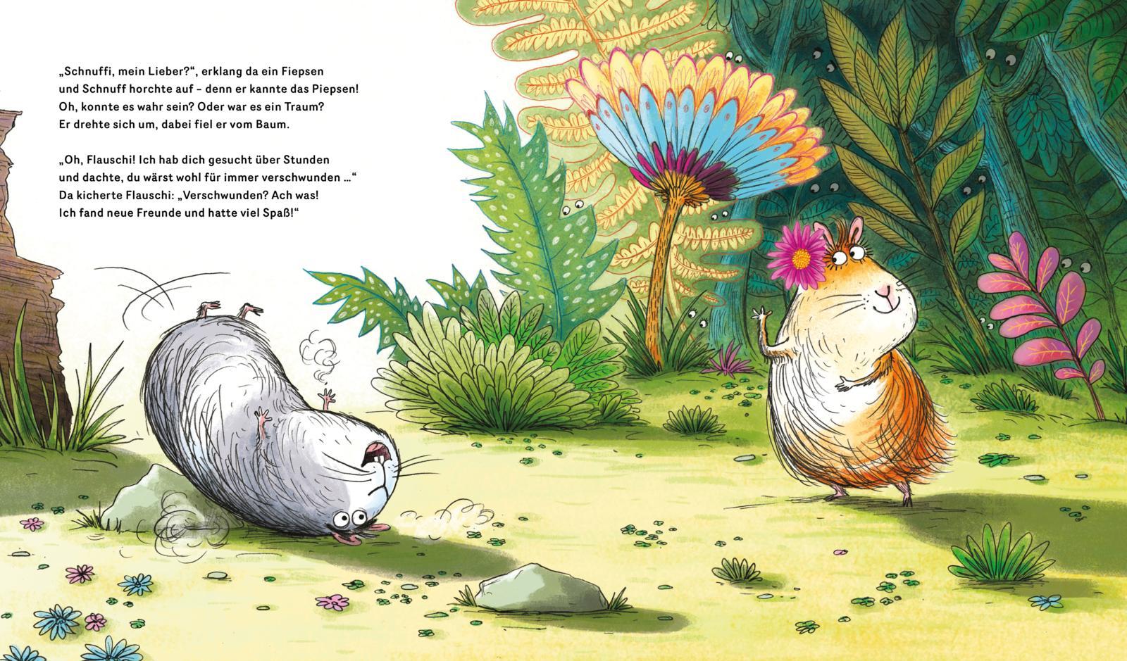 Beispielinhalt (Bild) Flauschi und Schnuff büxen aus