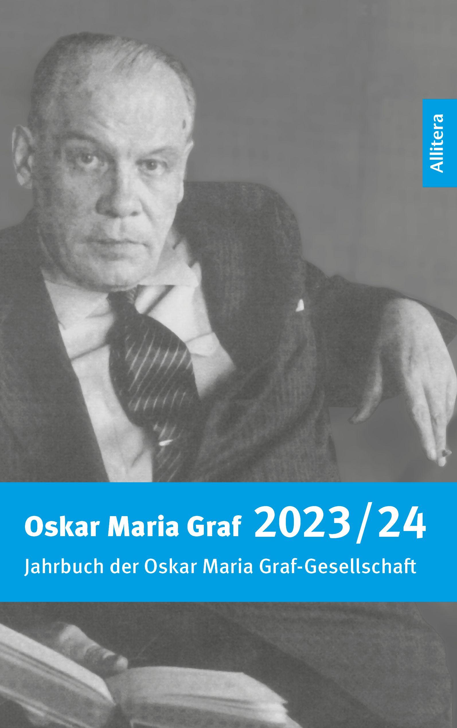 Vorderes Coverbild Jahrbuch 2023/2024 der Oskar Maria Graf-Gesellschaft