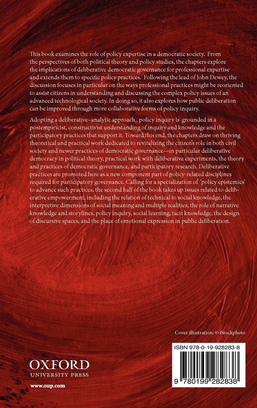Rückseitencover Democracy and Expertise
