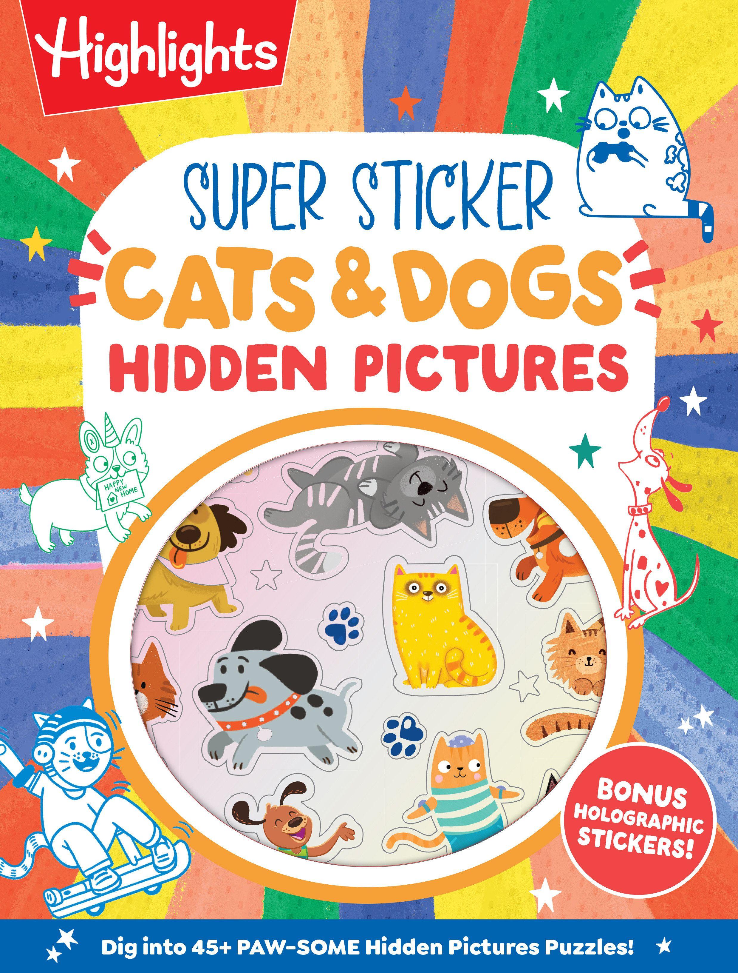 Vorderes Coverbild Super Sticker Cats & Dogs Hidden Pictures
