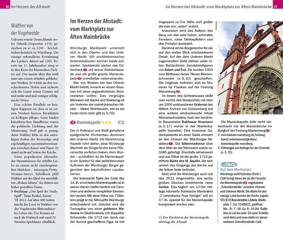 Beispielinhalt (Bild) Reise Know-How CityTrip Würzburg