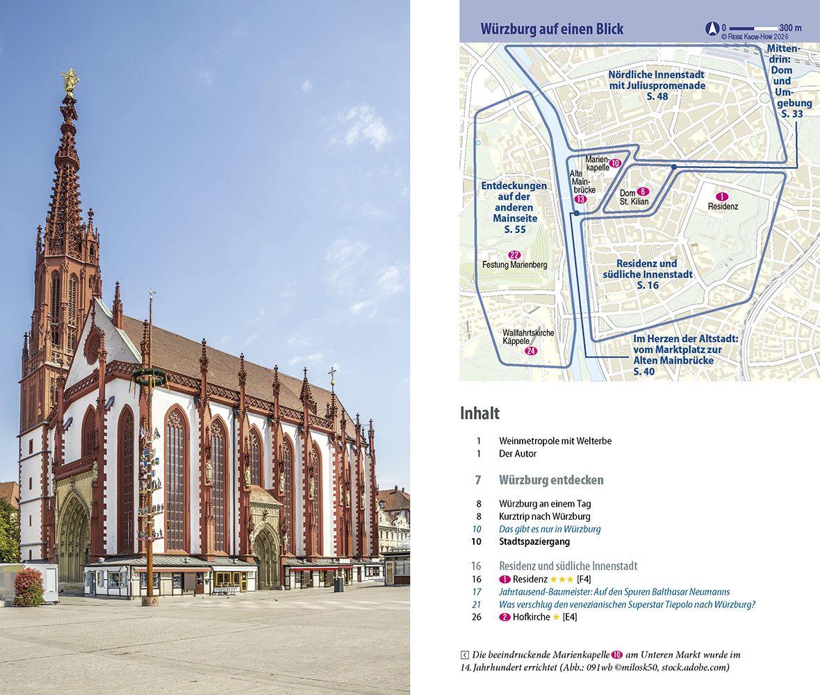 Beispielinhalt (Bild) Reise Know-How CityTrip Würzburg