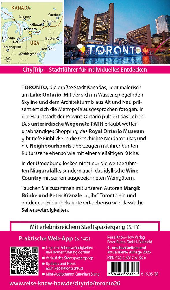 Beispielinhalt (Bild) Reise Know-How CityTrip Toronto