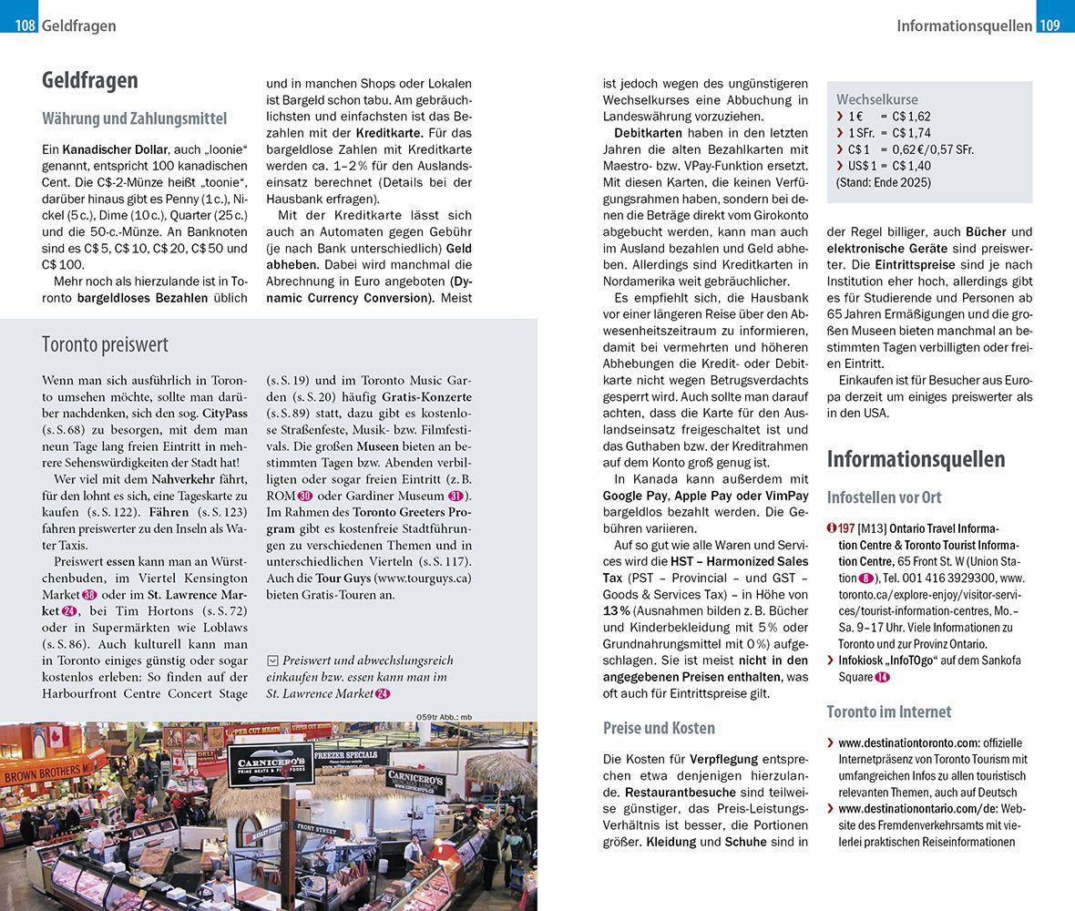 Beispielinhalt (Bild) Reise Know-How CityTrip Toronto