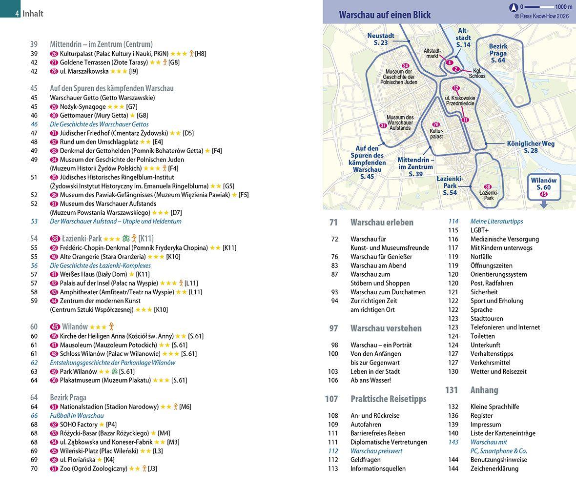 Beispielinhalt (Bild) Reise Know-How CityTrip Warschau