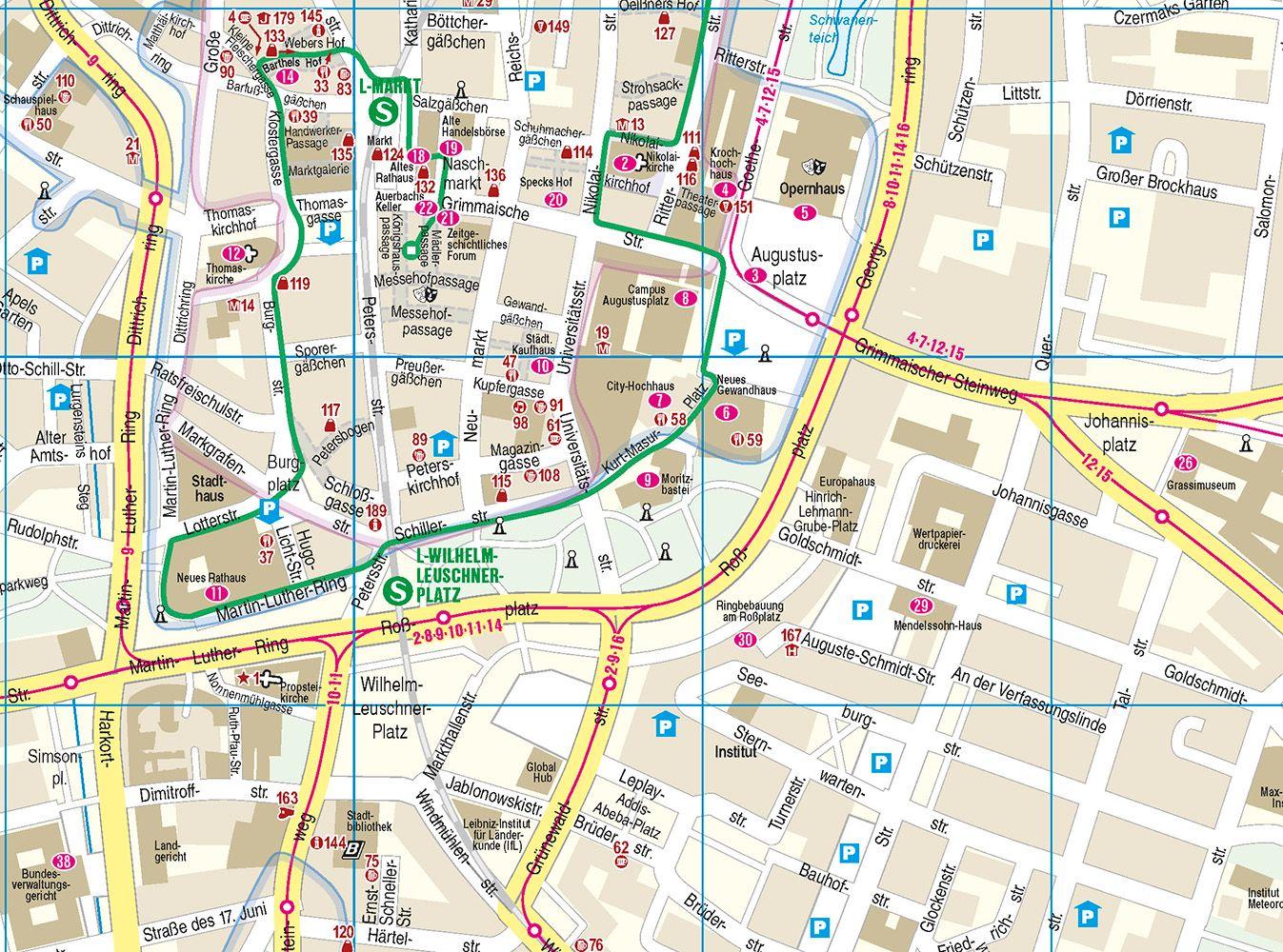 Beispielinhalt (Bild) Reise Know-How CityTrip Leipzig