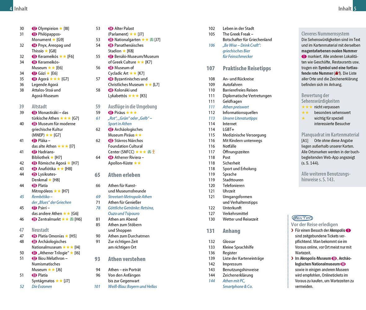 Beispielinhalt (Bild) Reise Know-How CityTrip Athen