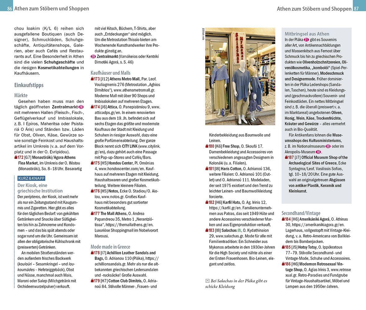 Beispielinhalt (Bild) Reise Know-How CityTrip Athen