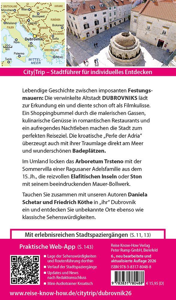 Beispielinhalt (Bild) Reise Know-How CityTrip Dubrovnik