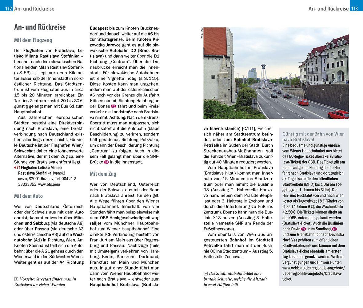 Beispielinhalt (Bild) Reise Know-How CityTrip Bratislava / Pressburg