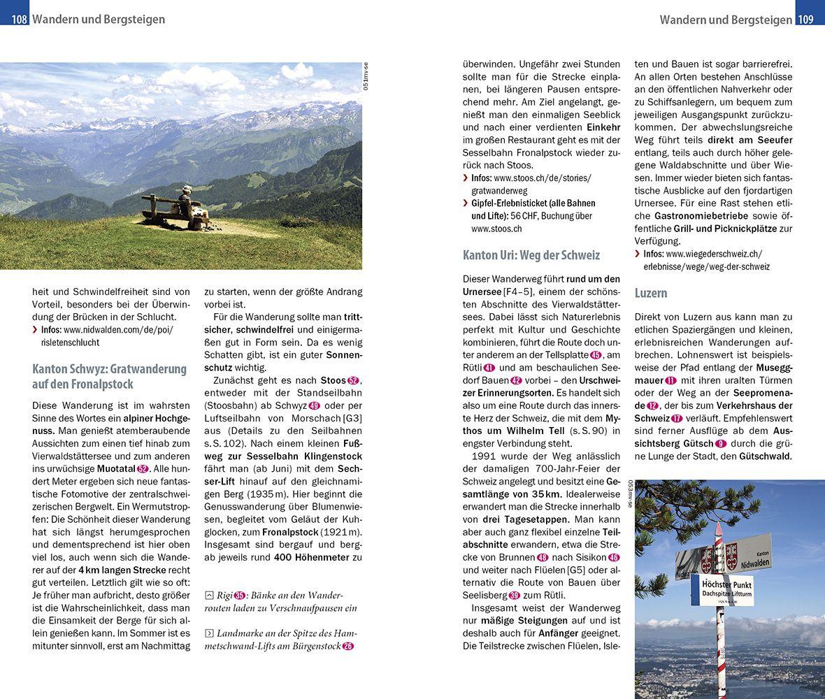 Beispielinhalt (Bild) Reise Know-How MeinTrip Vierwaldstättersee & Luzern