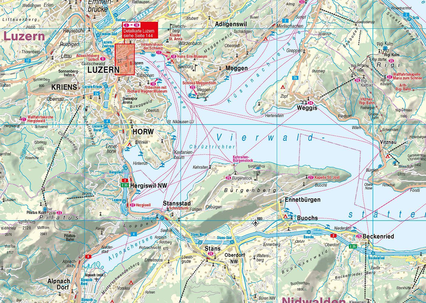 Beispielinhalt (Bild) Reise Know-How MeinTrip Vierwaldstättersee & Luzern