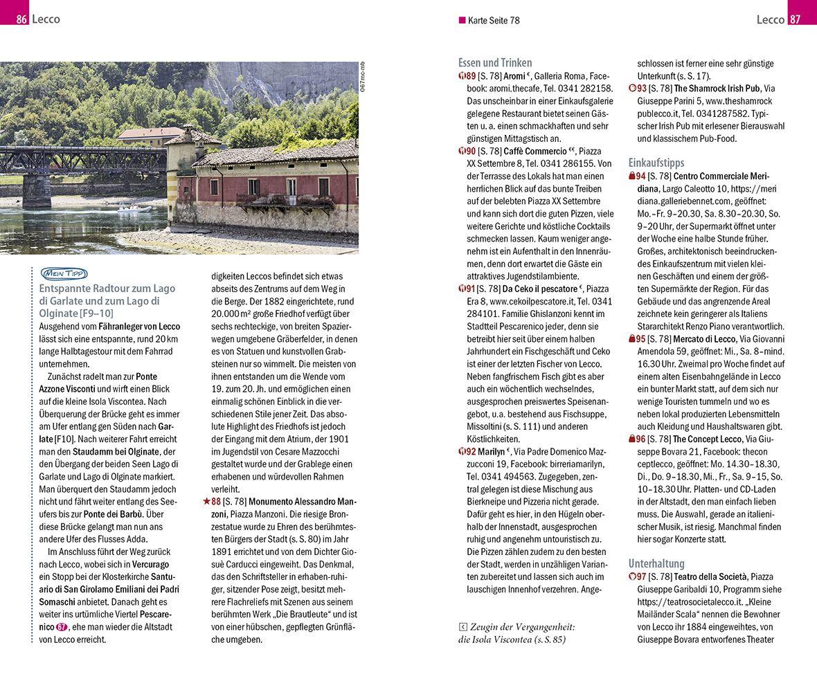 Beispielinhalt (Bild) Reise Know-How MeinTrip Comer See