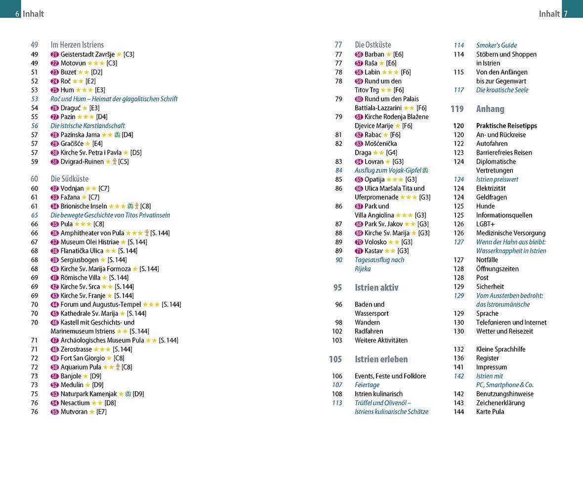 Beispielinhalt (Bild) Reise Know-How MeinTrip Istrien