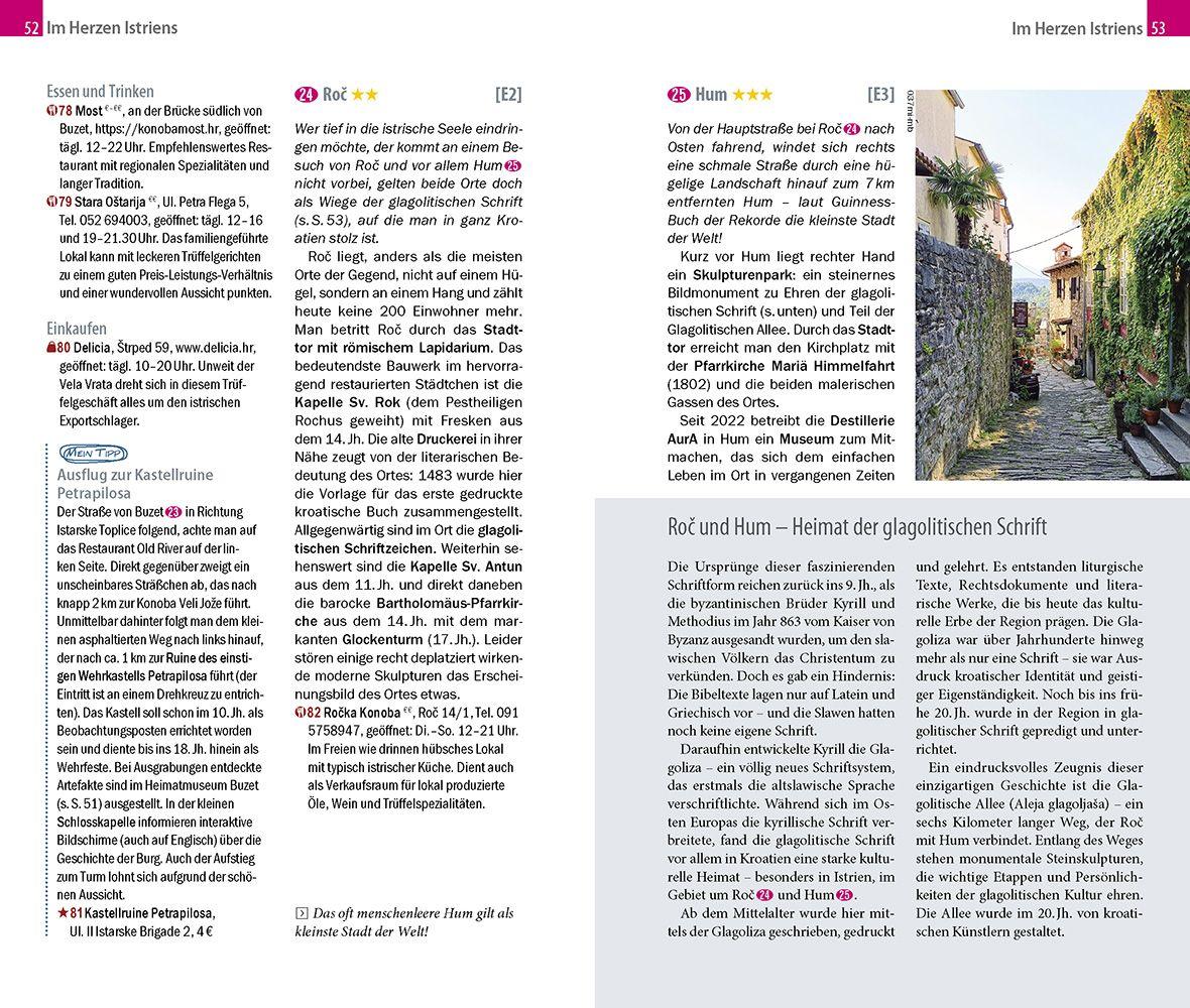 Beispielinhalt (Bild) Reise Know-How MeinTrip Istrien