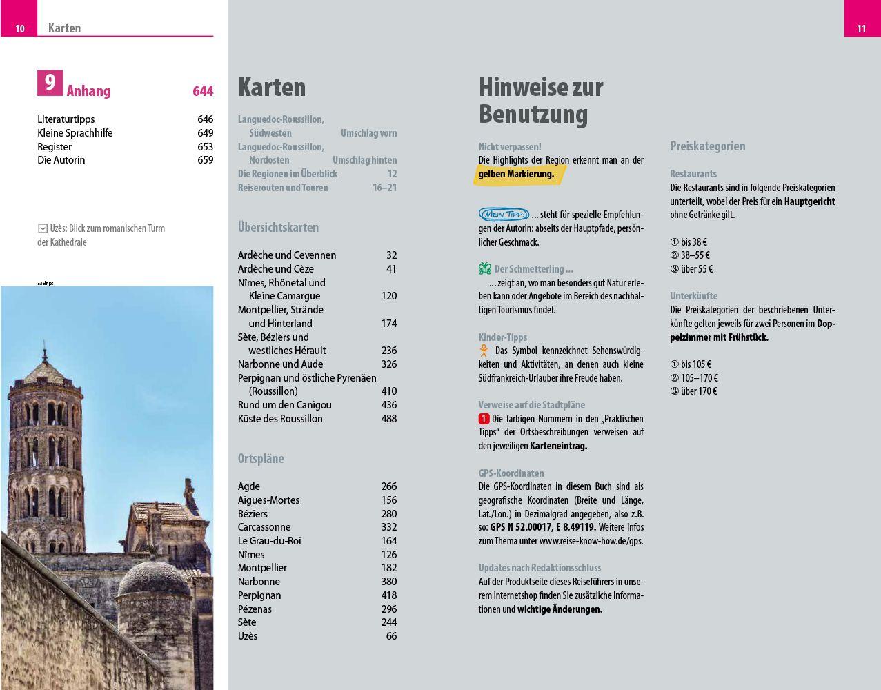 Beispielinhalt (Bild) Reise Know-How Reiseführer Languedoc-Roussillon