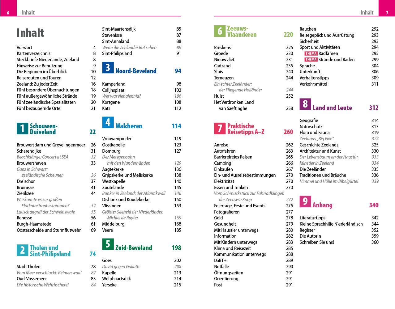 Beispielinhalt (Bild) Reise Know-How Reiseführer Zeeland