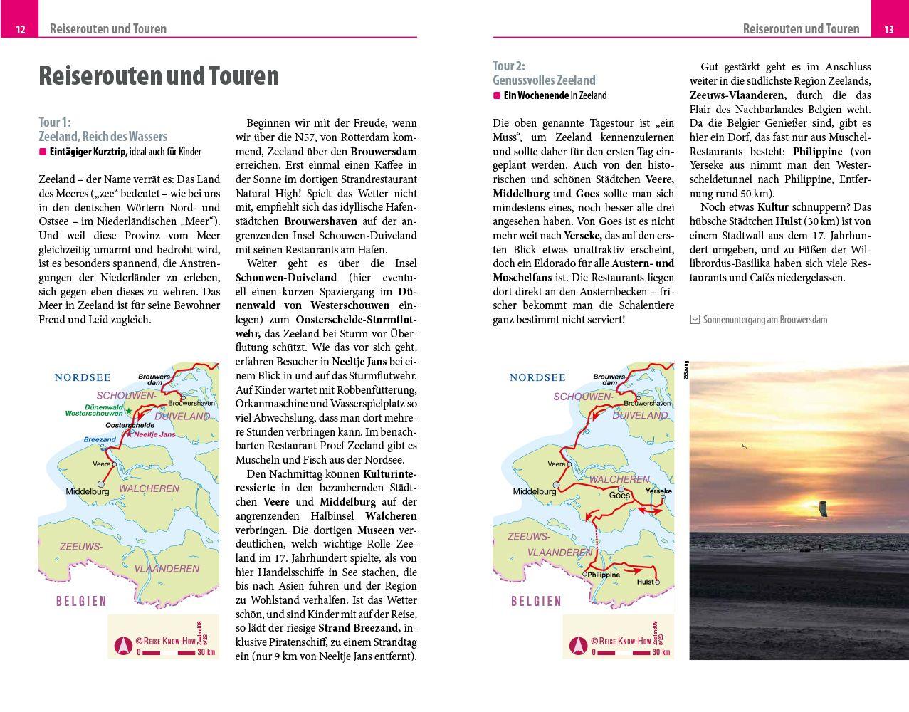 Beispielinhalt (Bild) Reise Know-How Reiseführer Zeeland