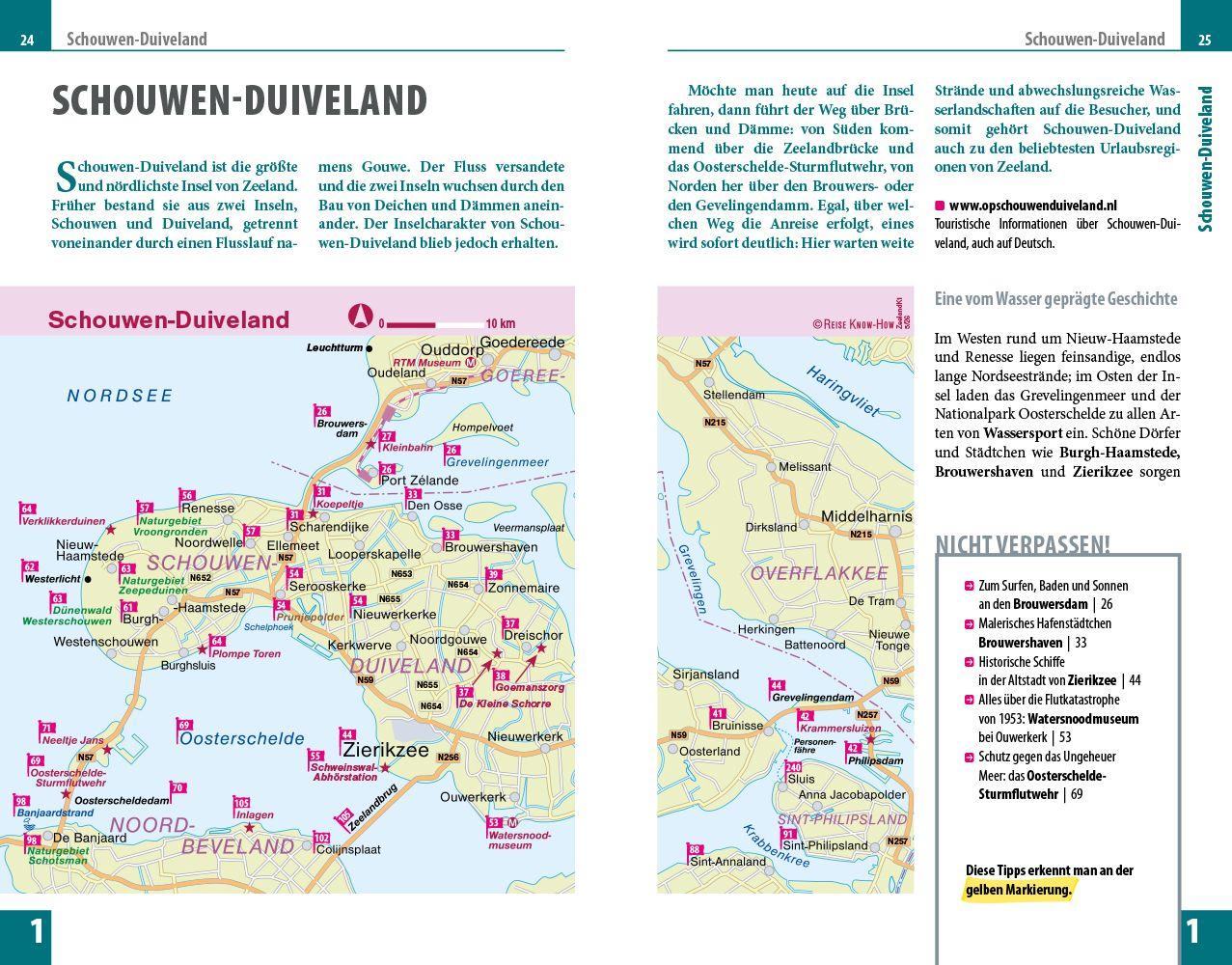 Beispielinhalt (Bild) Reise Know-How Reiseführer Zeeland