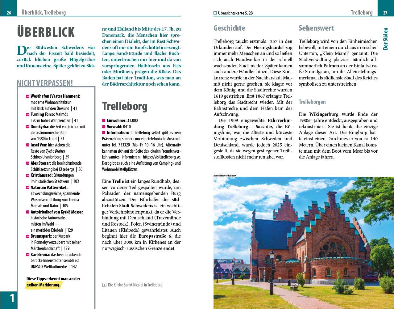 Beispielinhalt (Bild) Reise Know-How Reiseführer Südschweden