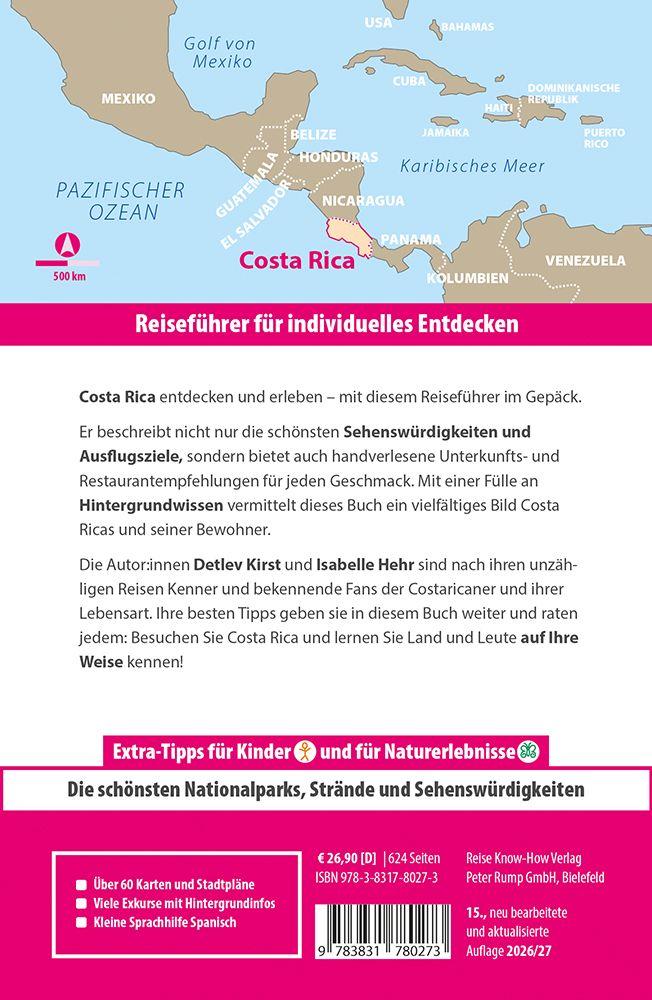 Beispielinhalt (Bild) Reise Know-How Reiseführer Costa Rica