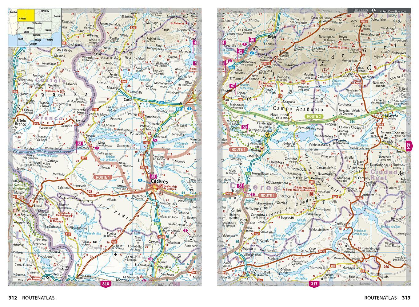 Beispielinhalt (Bild) Reise Know-How Wohnmobil-Tourguide Südspanien: Andalusien, Extremadura, Kastilien-La Mancha