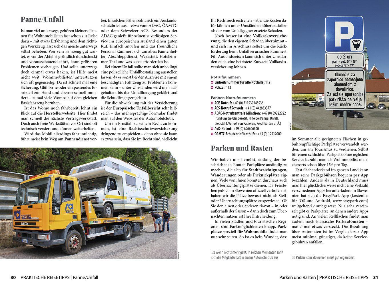 Beispielinhalt (Bild) Reise Know-How Wohnmobil-Tourguide Slowenien