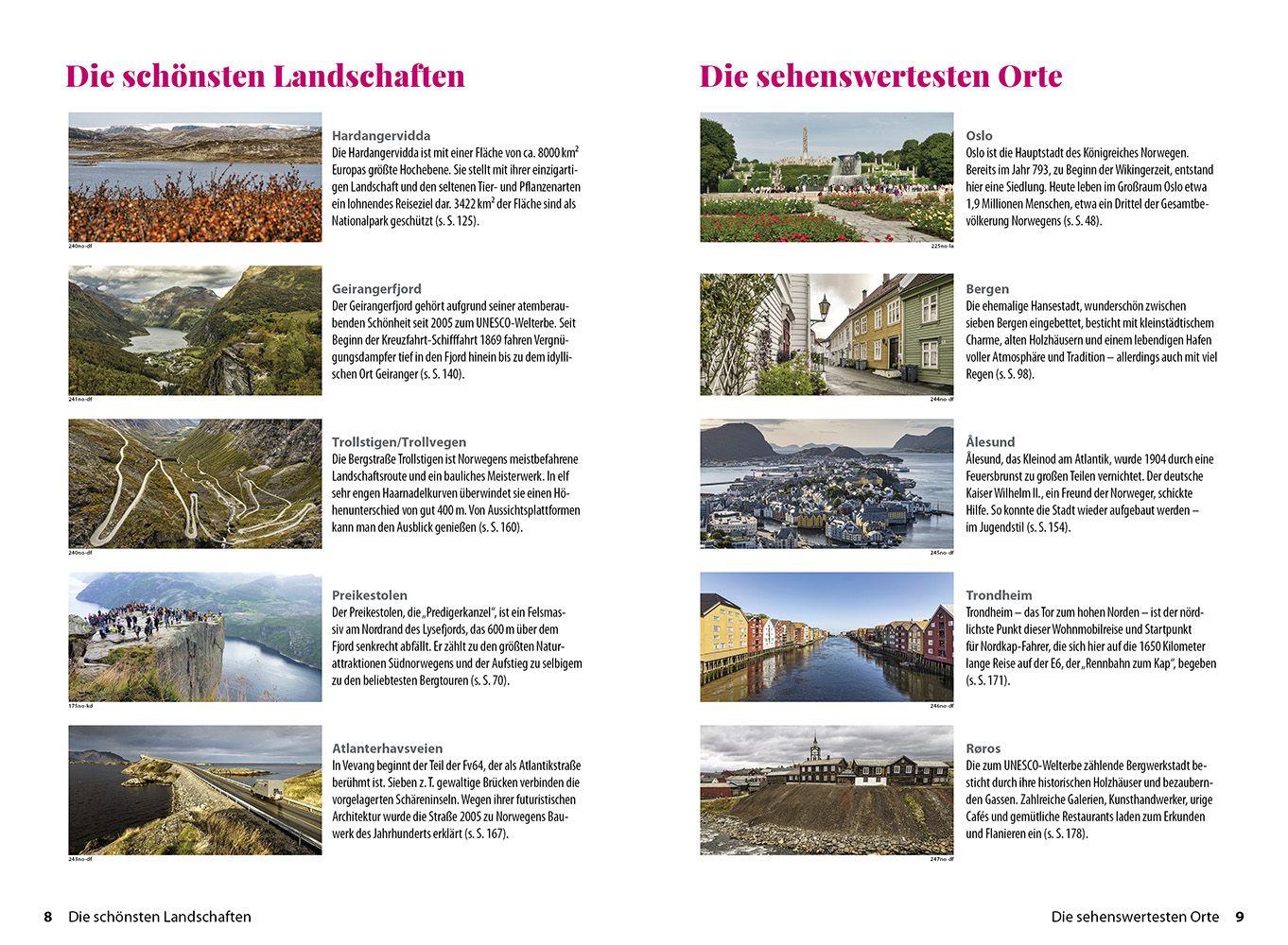 Beispielinhalt (Bild) Reise Know-How Wohnmobil-Tourguide Südnorwegen