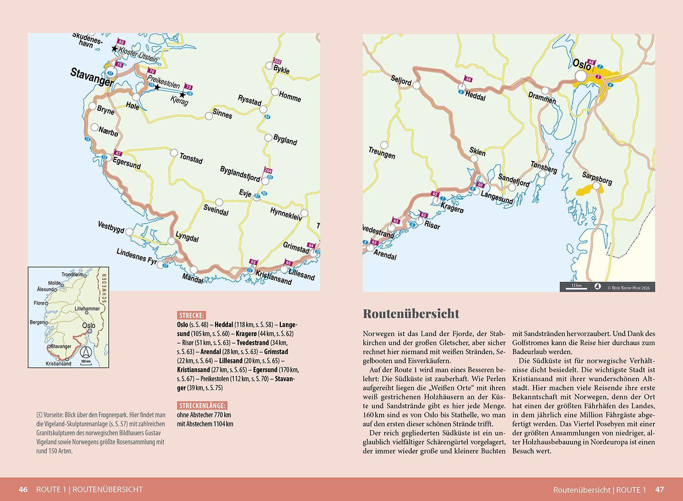 Beispielinhalt (Bild) Reise Know-How Wohnmobil-Tourguide Südnorwegen