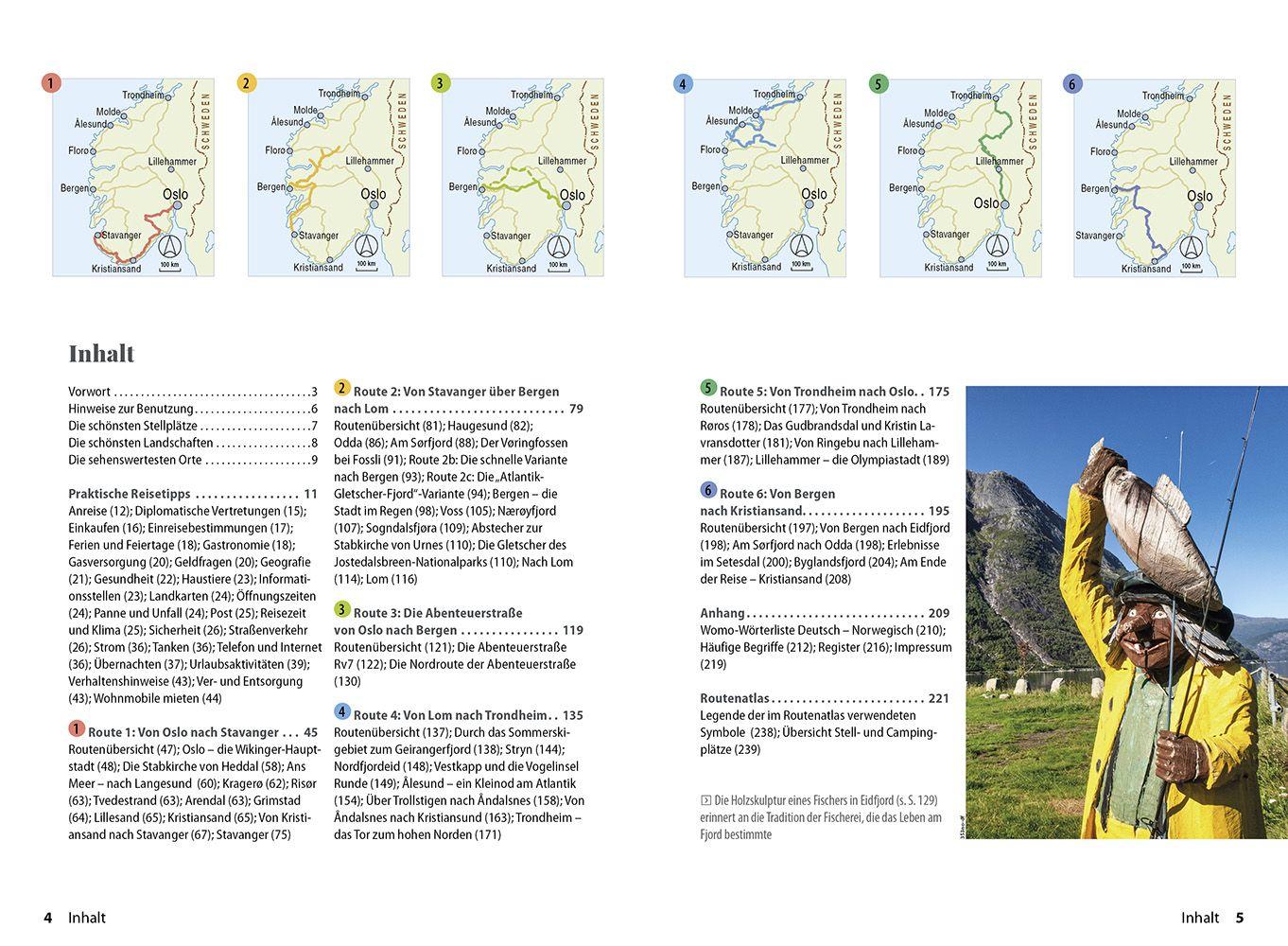 Beispielinhalt (Bild) Reise Know-How Wohnmobil-Tourguide Südnorwegen