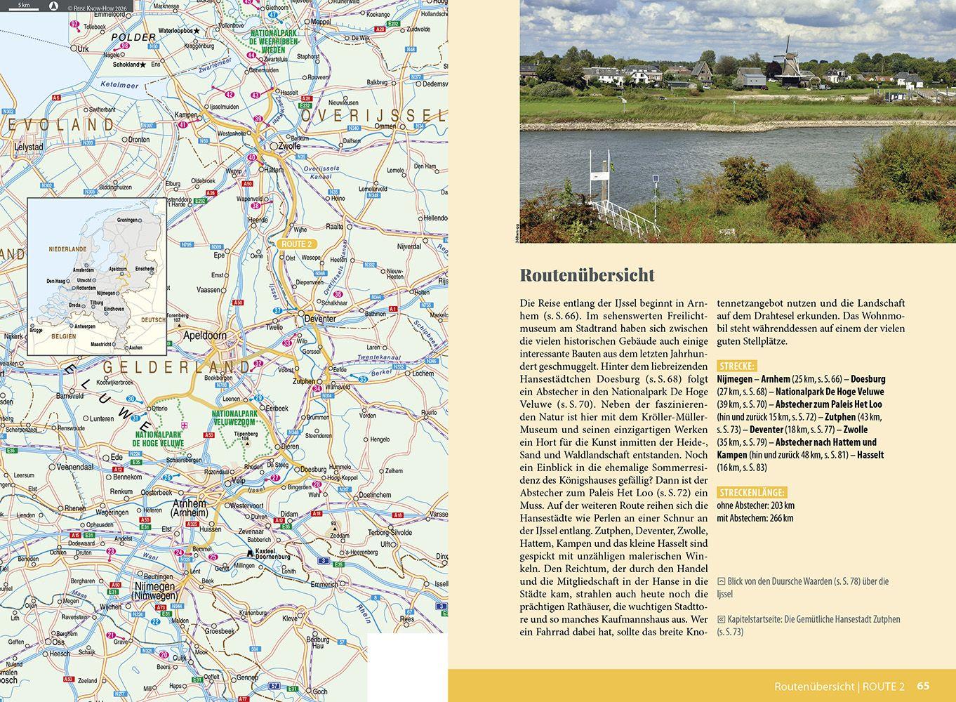 Beispielinhalt (Bild) Reise Know-How Wohnmobil-Tourguide Niederlande