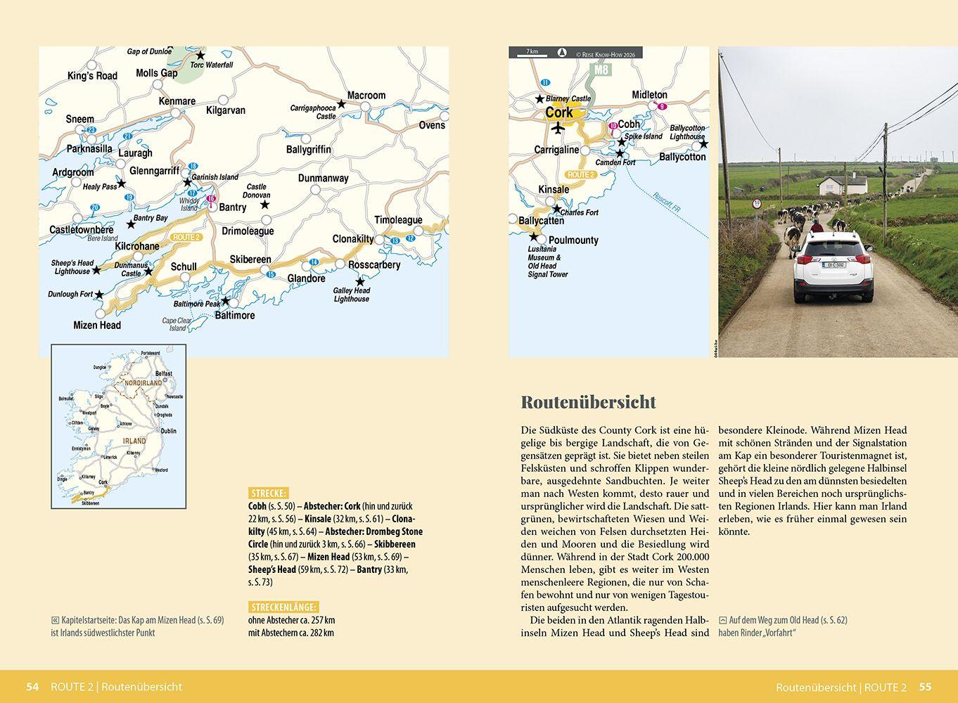 Beispielinhalt (Bild) Reise Know-How Wohnmobil-Tourguide Irland mit Nordirland