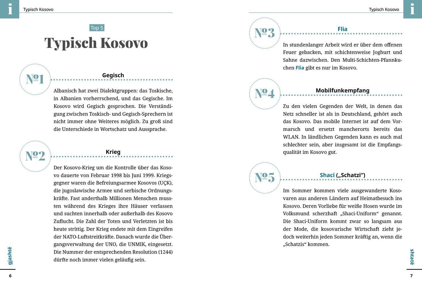 Beispielinhalt (Bild) Reise Know-How Sprachführer Kosovo-Albanisch - Wort für Wort