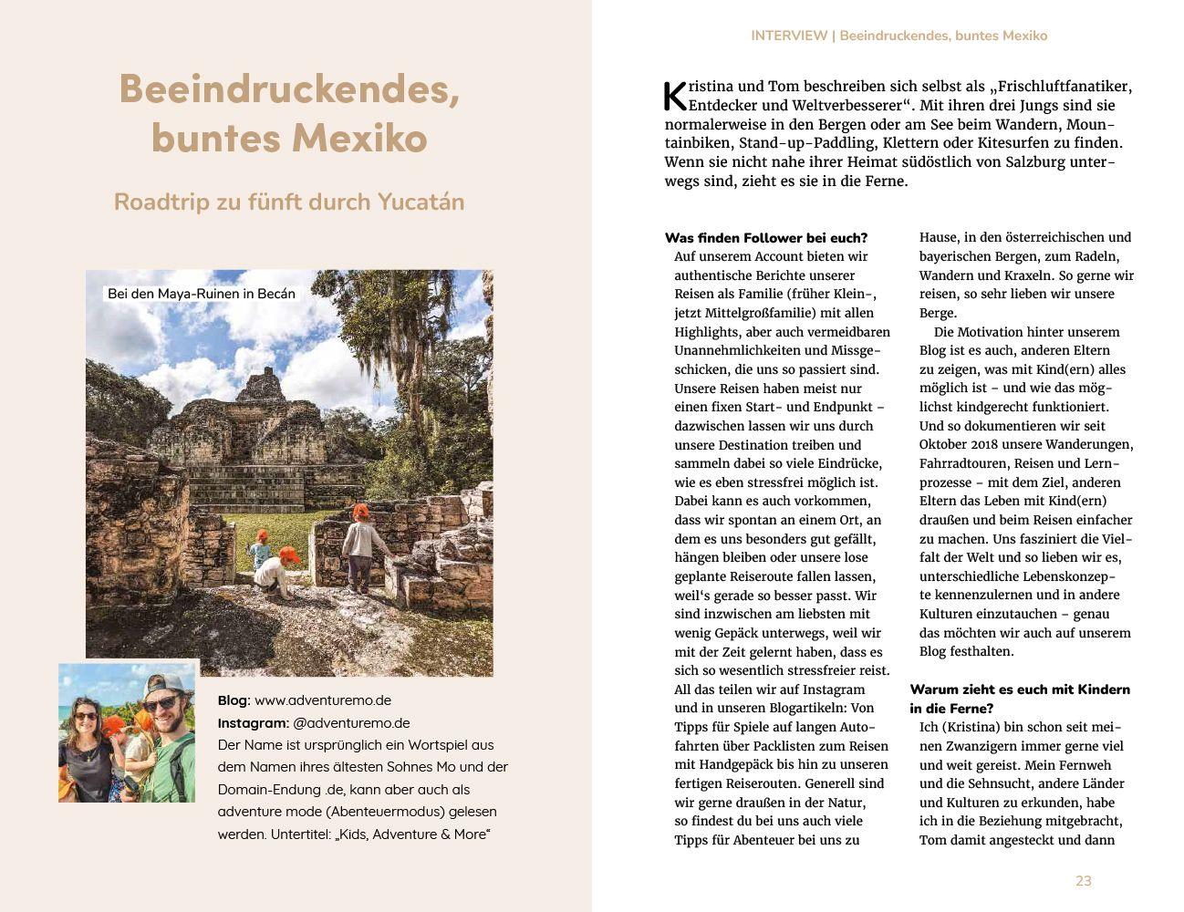 Beispielinhalt (Bild) Reise Know-How Fernreisen mit Kindern