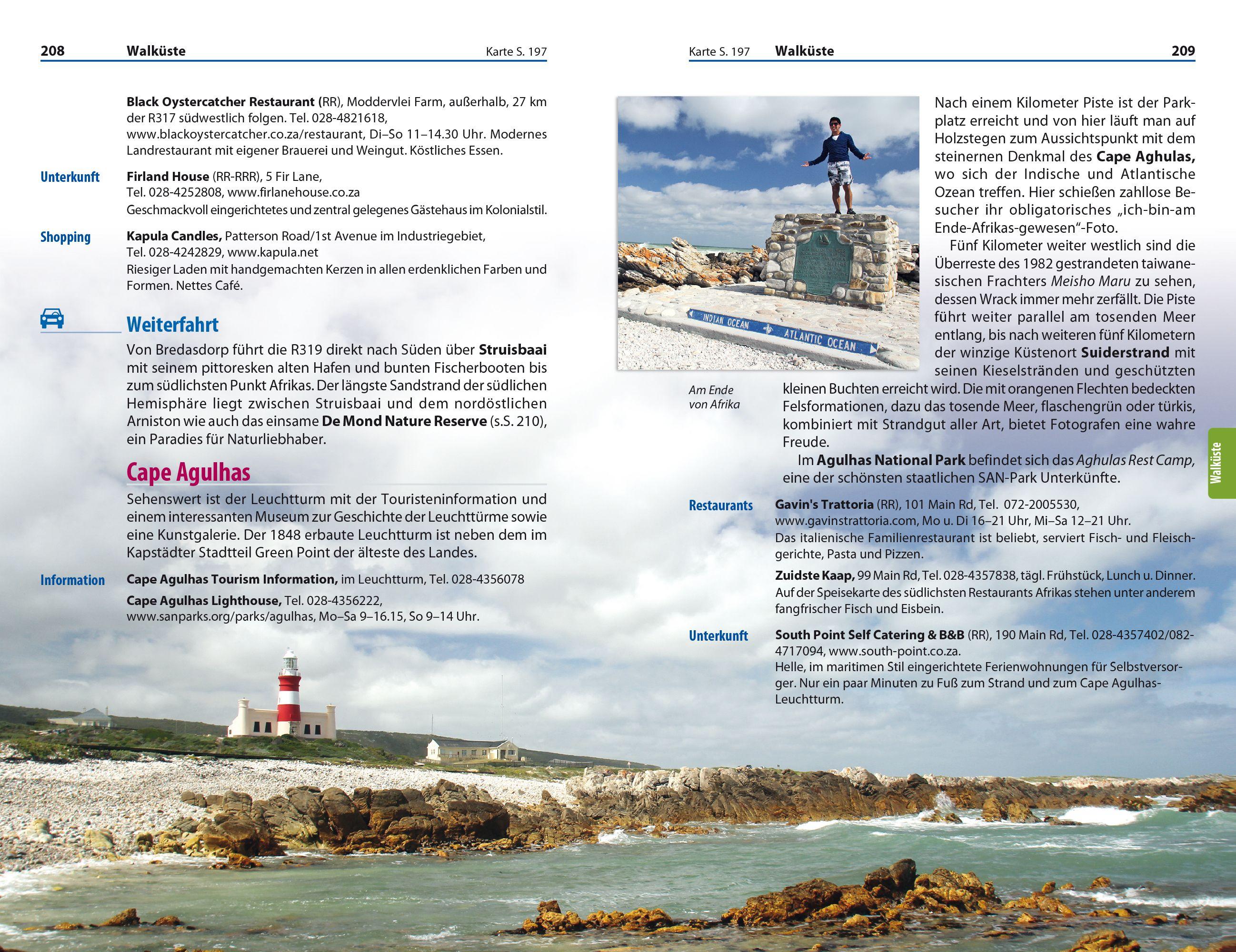 Beispielinhalt (Bild) Reise Know-How Reiseführer Südafrika - Kapstadt, Garden Route & Winelands