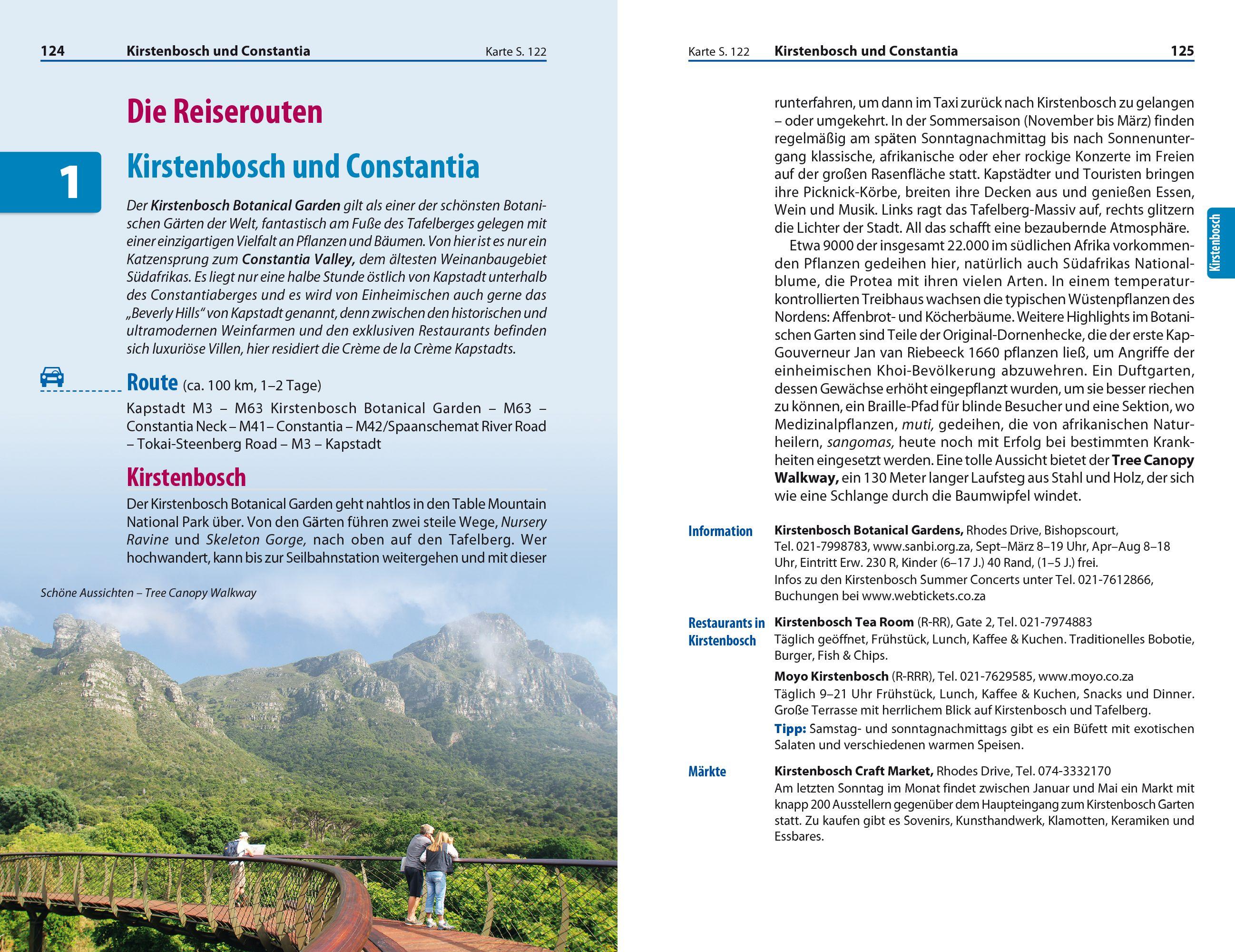 Beispielinhalt (Bild) Reise Know-How Reiseführer Südafrika - Kapstadt, Garden Route & Winelands