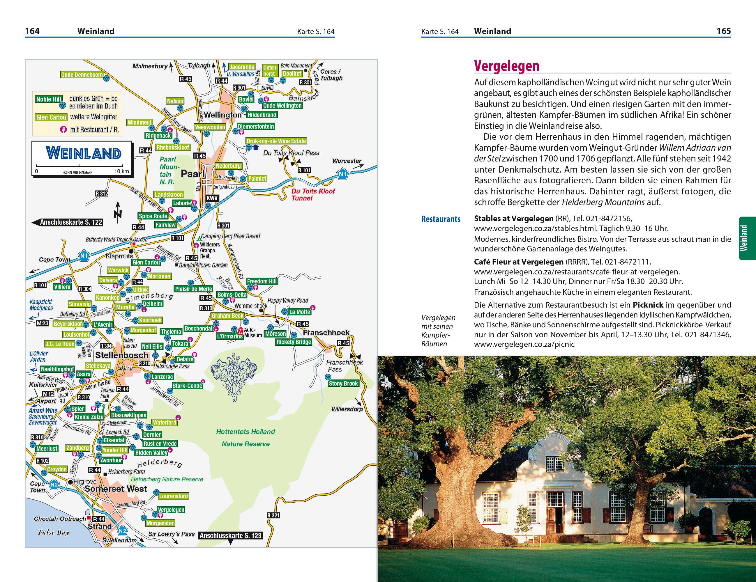 Beispielinhalt (Bild) Reise Know-How Reiseführer Südafrika - Kapstadt, Garden Route & Winelands