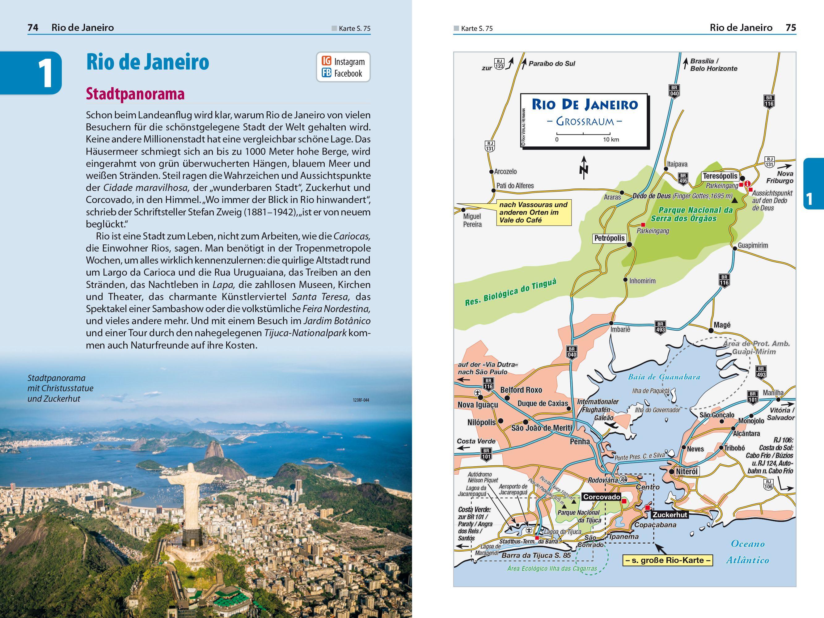 Beispielinhalt (Bild) Reise Know-How Reiseführer Brasilien