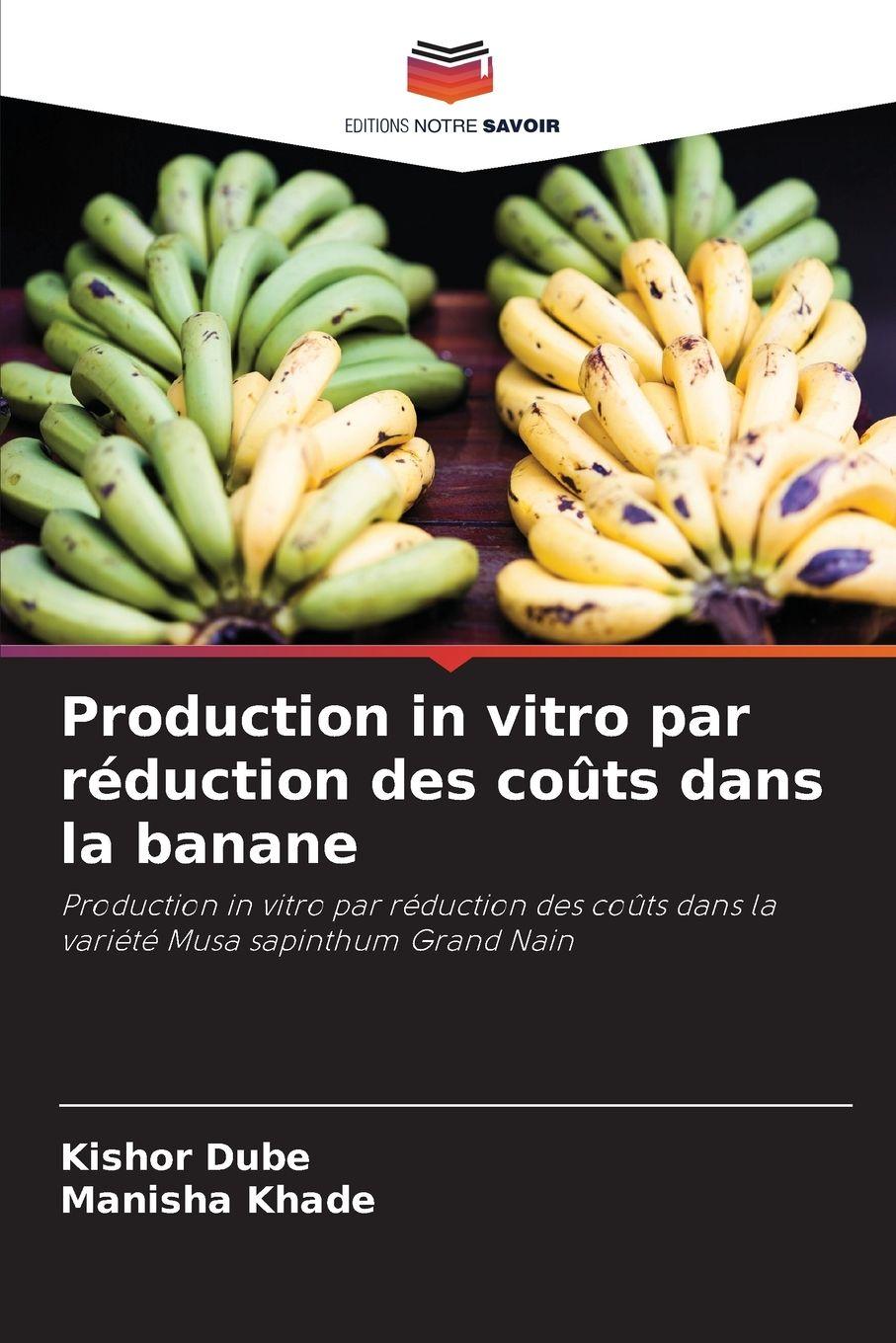 Vorderes Coverbild Production in vitro par réduction des coûts dans la banane