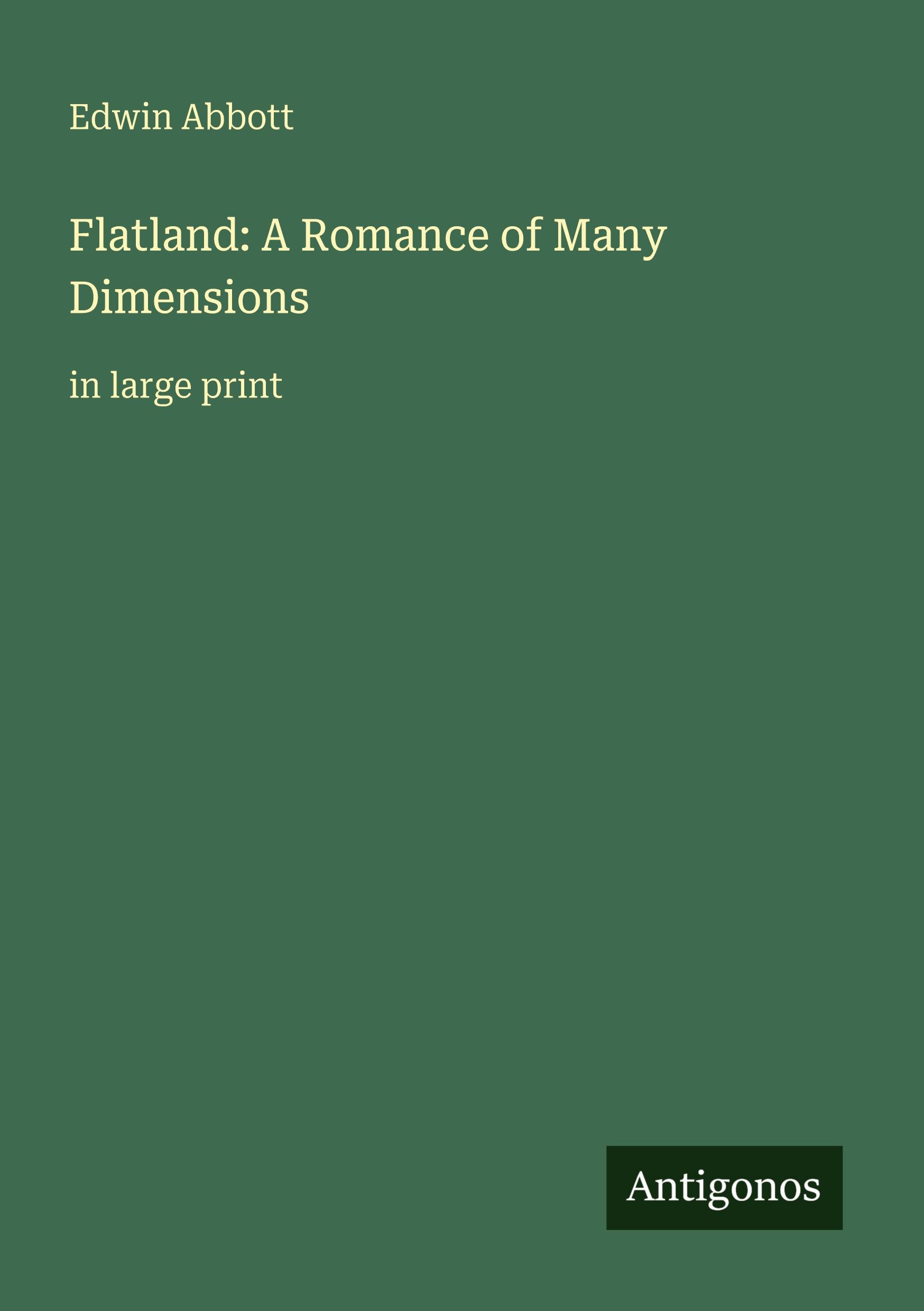 Vorderes Coverbild Flatland: A Romance of Many Dimensions