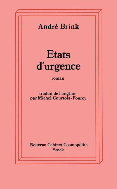 Vorderes Coverbild Etats d'urgence