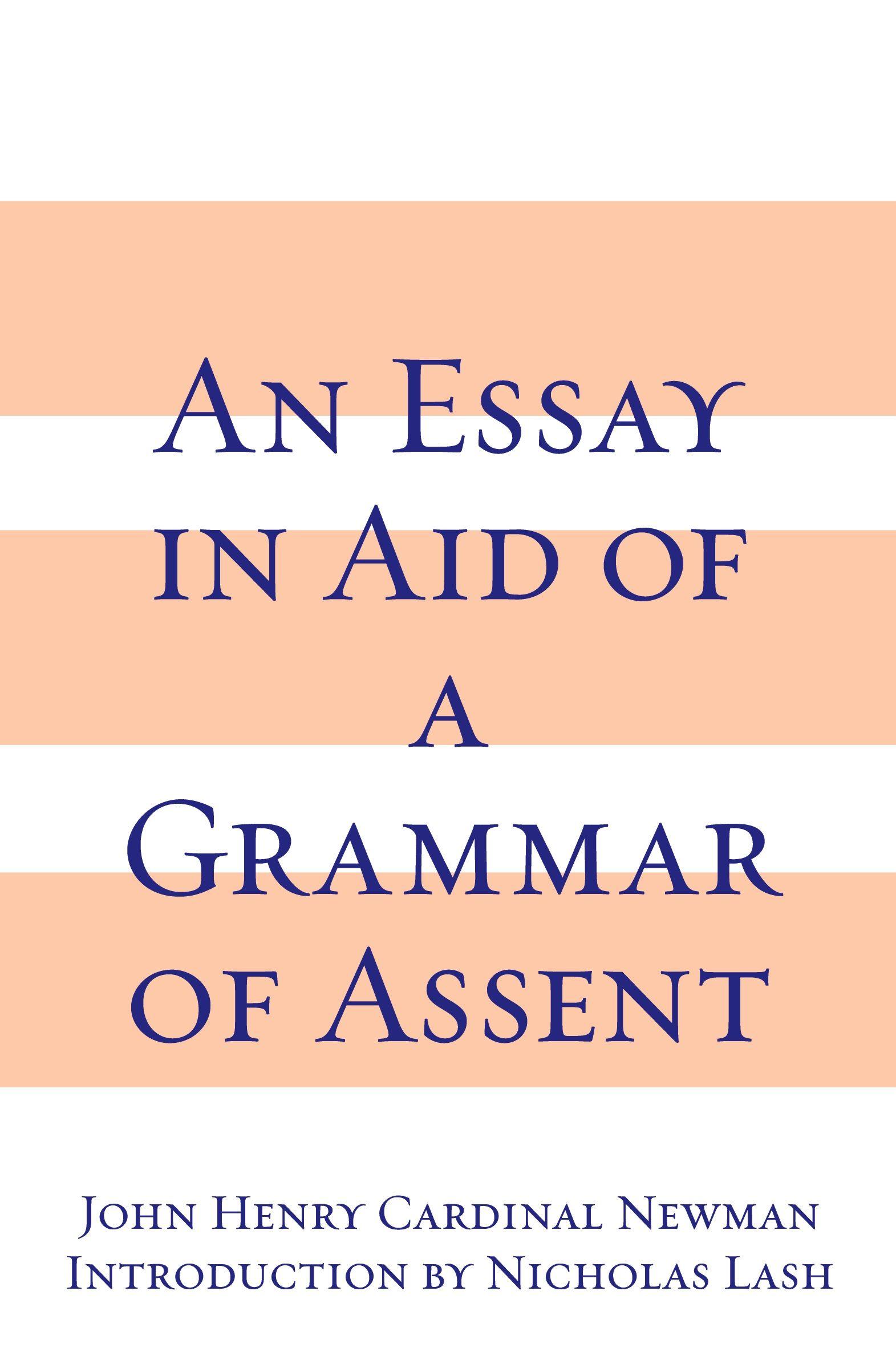 Vorderes Coverbild Essay in Aid of A Grammar of Assent, An