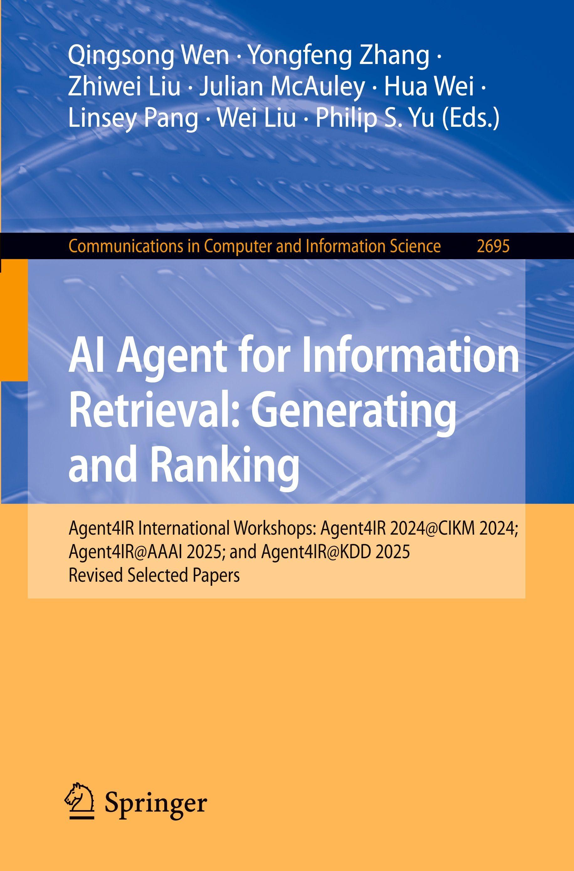 Vorderes Coverbild AI Agent for Information Retrieval: Generating and Ranking