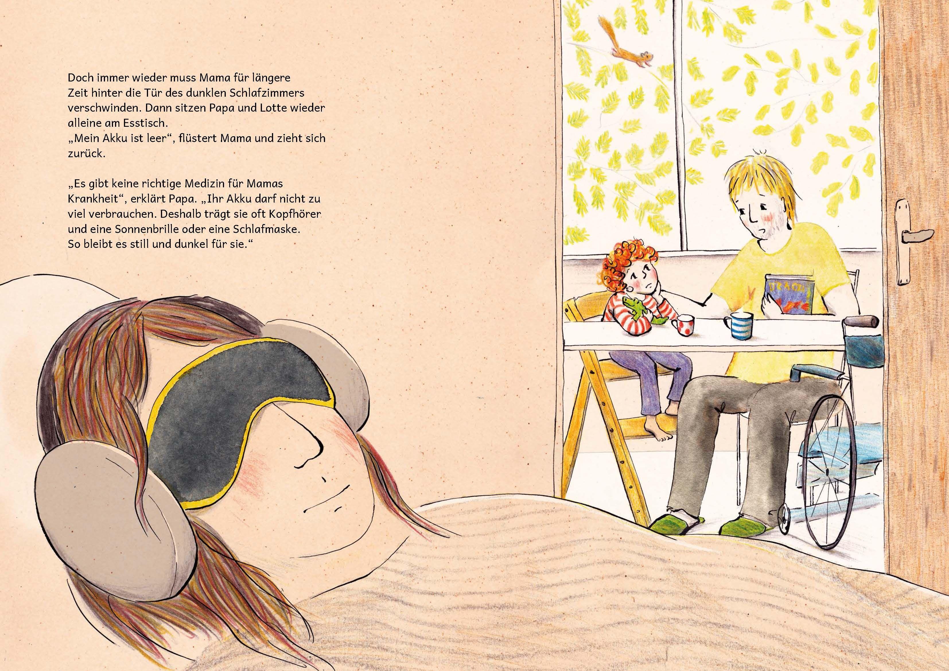 Beispielinhalt (Bild) Mamas kaputter Akku