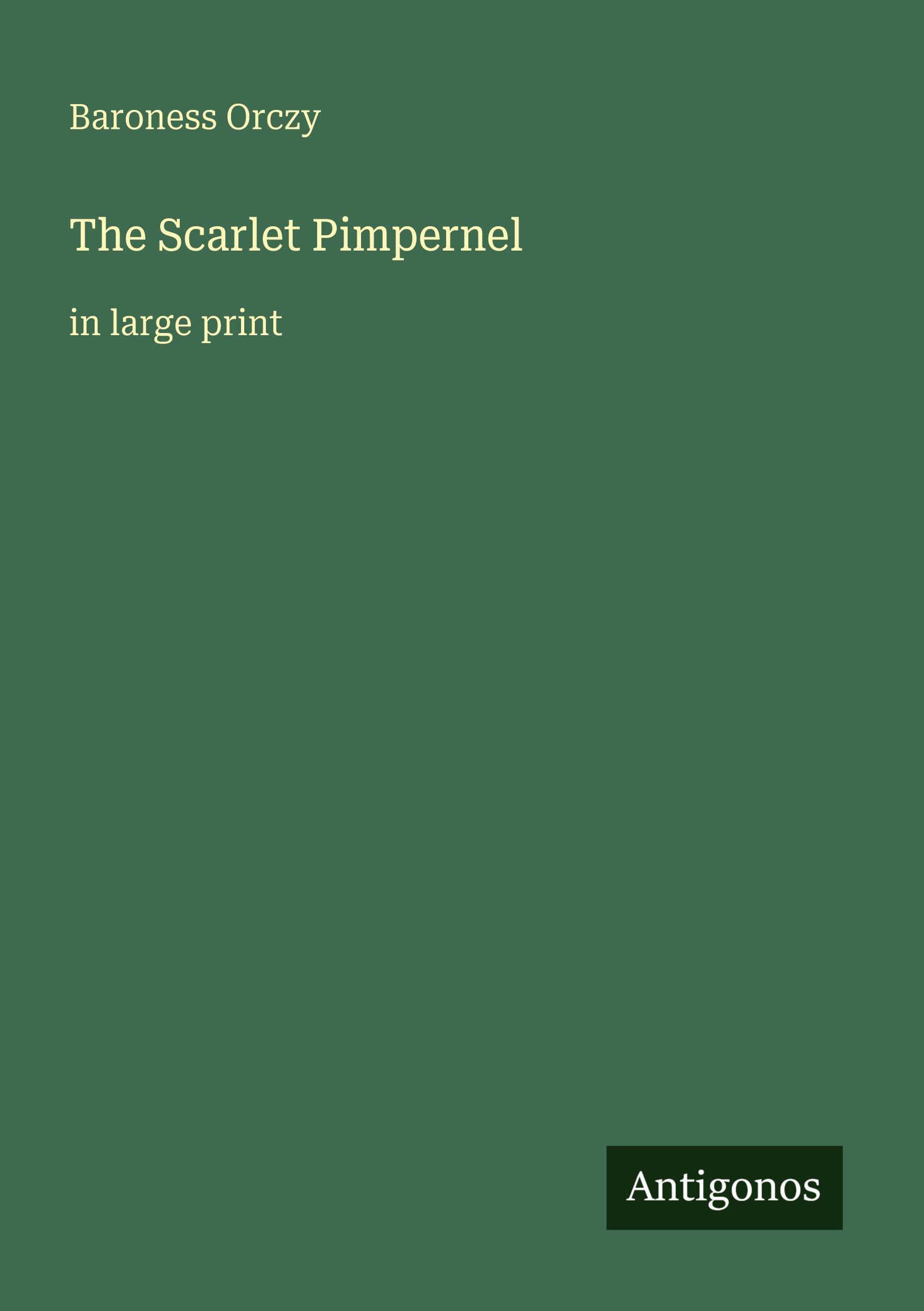 Vorderes Coverbild The Scarlet Pimpernel