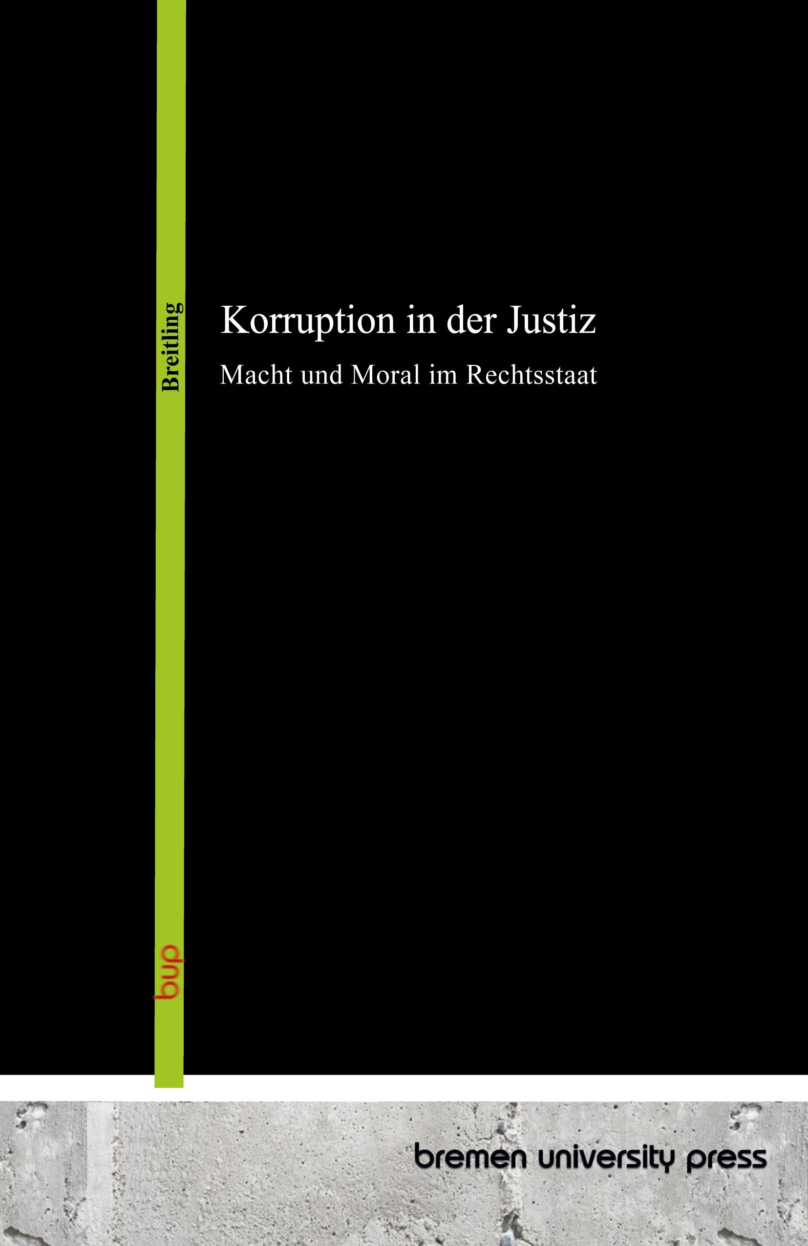 Vorderes Coverbild Korruption in der Justiz